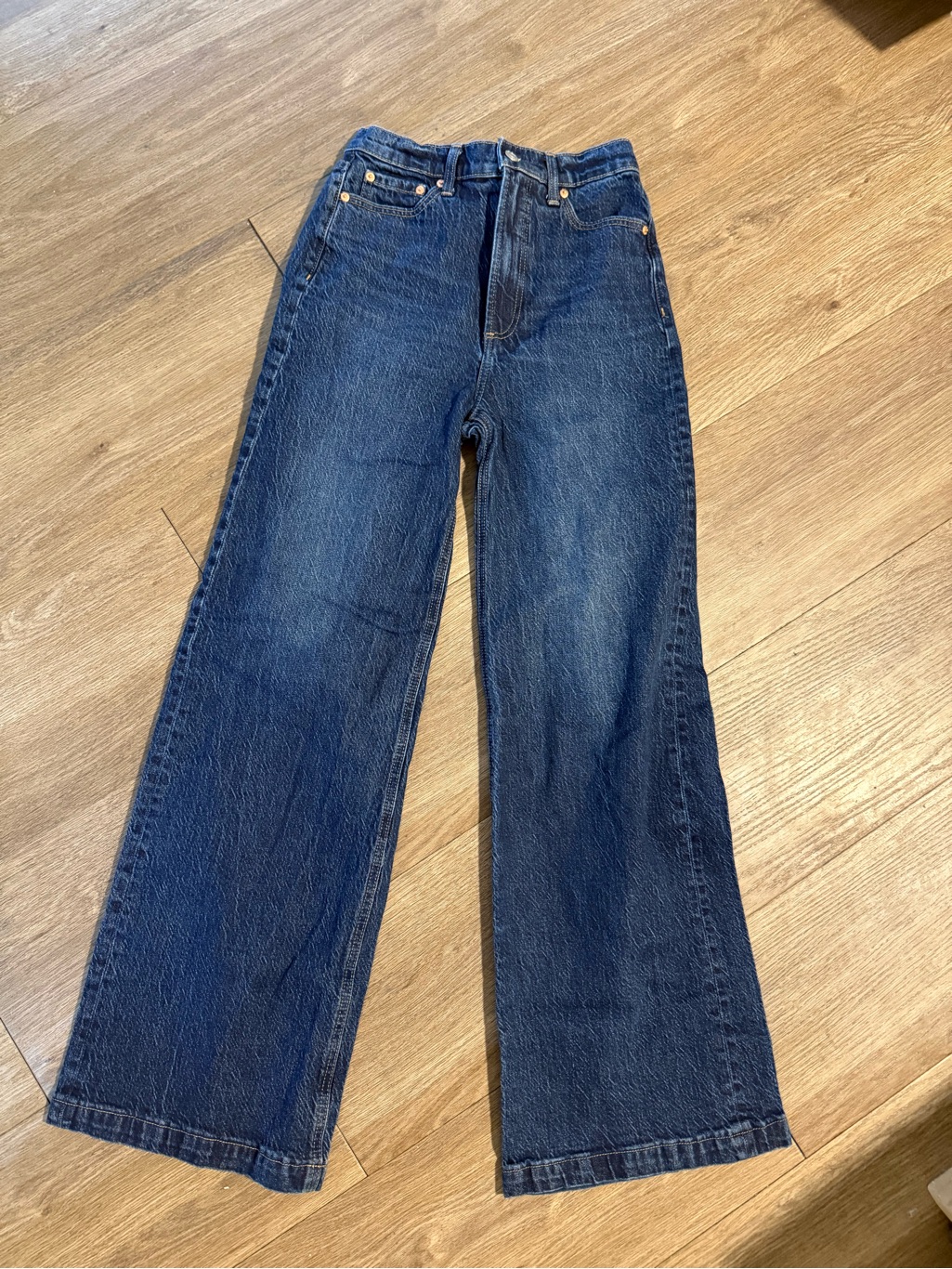 Pistola Dark Blue Wide-Leg Jeans